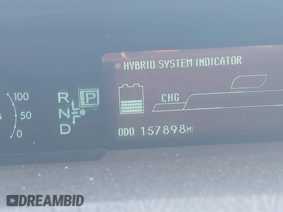 2010 Toyota Prius II with VIN JTDKN3DU4A0059305, listed as a IAAI auction lot 41563162 with 157,898 mi miles. Bid and sale history available at carsss.com. Image 15.