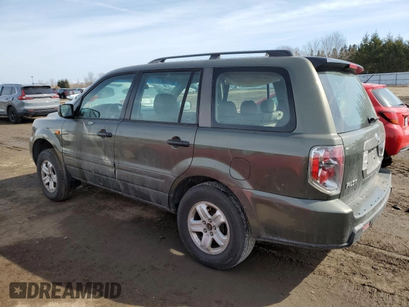 2006 Honda Pilot LX with VIN 2HKYF18176H001128, listed as a Copart auction lot 48540355 with 251,420 mi miles and Clean Title. Bid and sale history available at DreamBid. Image 2.