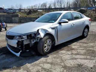 2016 Kia Optima LX with VIN 5XXGT4L37GG035811, listed as a Copart auction lot 53115745 with 73,389 mi miles and Salvage Title. Bid and sale history available at carsss.com. Image 1.