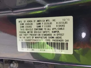 2016 Acura TLX V6 z VIN 19UUB2F33GA001903, wystawiony jako IAAI lot #42180265 z przebiegiem 185 198 mil mil oraz . Historia ofert i sprzedaży dostępna na DreamBid. Obrazek 9.