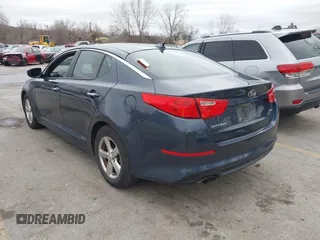2015 Kia Optima LX with VIN 5XXGM4A74FG483165, listed as a IAAI auction lot 41117924 with 167,329 mi miles. Bid and sale history available at carsss.com. Image 3.