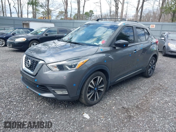 2019 Nissan Kicks SR with VIN 3N1CP5CU9KL503622, listed as a IAAI auction lot 42045362 with 69,000 mi miles. Bid and sale history available at carsss.com. Image 17.
