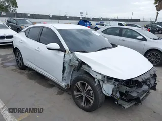 2021 Nissan Sentra SV z VIN 3N1AB8CV6MY225817, wystawiony jako IAAI lot #42046875 z przebiegiem 40 566 mil mil oraz . Historia ofert i sprzedaży dostępna na DreamBid. Obrazek 1.