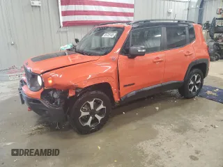 2020 Jeep Renegade Trailhawk with VIN ZACNJBC16LPL85420, listed as a Copart auction lot 50725145 with 44,532 mi miles and Salvage title. Bid and sale history available at DreamBid. Image 1.