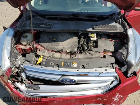 2017 Ford Escape Titanium with VIN 1FMCU9JD6HUB14799, listed as a Copart auction lot 54431685 with 75,454 mi miles and Salvage Title. Bid and sale history available at carsss.com. Image 12.