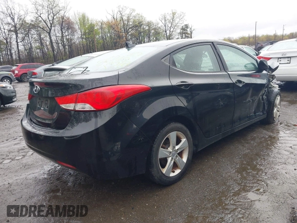 2011 Hyundai Elantra GLS with VIN 5NPDH4AE4BH005249, listed as a IAAI auction lot 41947649 with 121,687 mi miles. Bid and sale history available at carsss.com. Image 4.
