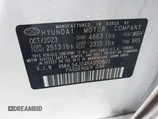 2024 Hyundai Sonata N Line z VIN KMHL54JC4RA350801, wystawiony jako IAAI lot #42180947 z przebiegiem 8933 mil mil oraz . Historia ofert i sprzedaży dostępna na DreamBid. Obrazek 9.