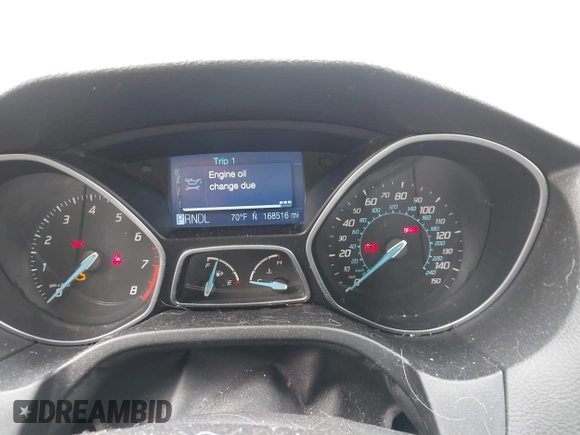 2012 Ford Focus SE with VIN 1FAHP3F21CL415006, listed as a IAAI auction lot 42073643 with 168,516 mi miles. Bid and sale history available at carsss.com. Image 7.