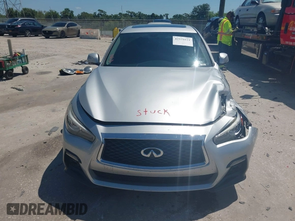 2018 Infiniti Q50 Luxe with VIN JN1EV7AP7JM358611, listed as a IAAI auction lot 42579521 with 102,922 mi miles and . Bid and sale history available at DreamBid. Image 13.
