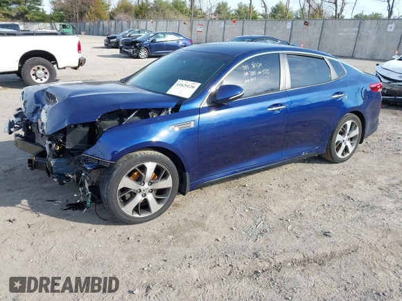 2019 Kia Optima LX with VIN 5XXGT4L38KG365515, listed as a IAAI auction lot 41829120 with 86,510 mi miles. Bid and sale history available at carsss.com. Image 2.