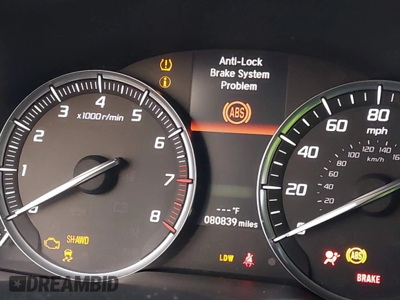 2015 Acura MDX Tech Pkg with VIN 5FRYD4H43FB022153, listed as a IAAI auction lot 41496232 with 80,839 mi miles. Bid and sale history available at carsss.com. Image 15.
