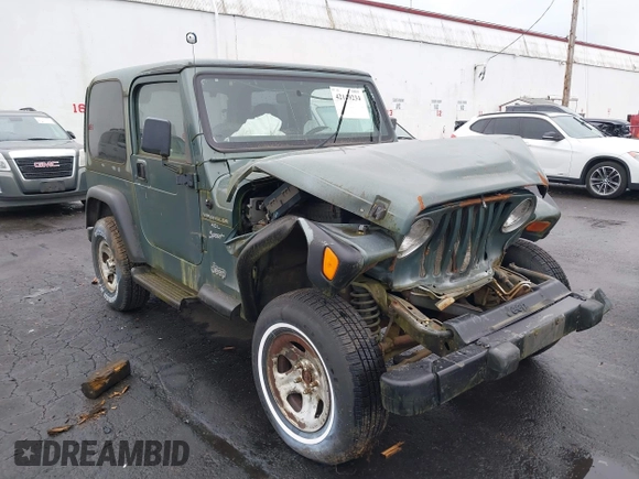 1999 Jeep Wrangler Sport with VIN 1J4FY19S6XP428003, listed as a IAAI auction lot 42149234 with 1 mi miles. Bid and sale history available at carsss.com. Image 1.