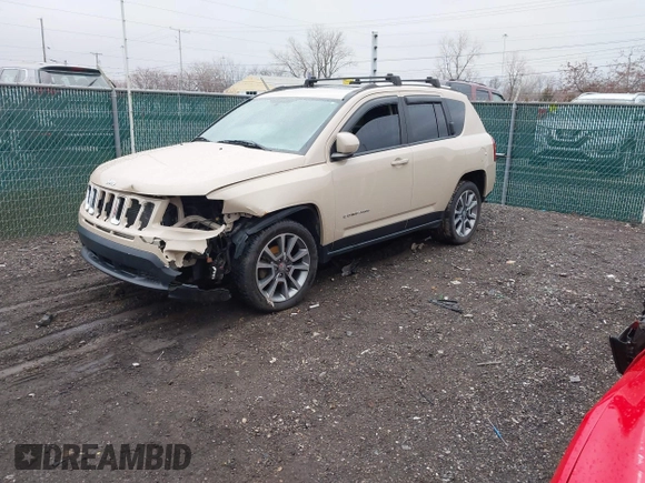 2017 Jeep Compass High Altitude with VIN 1C4NJCEB9HD166388, listed as a IAAI auction lot 41562178 with 111,218 mi miles. Bid and sale history available at carsss.com. Image 18.