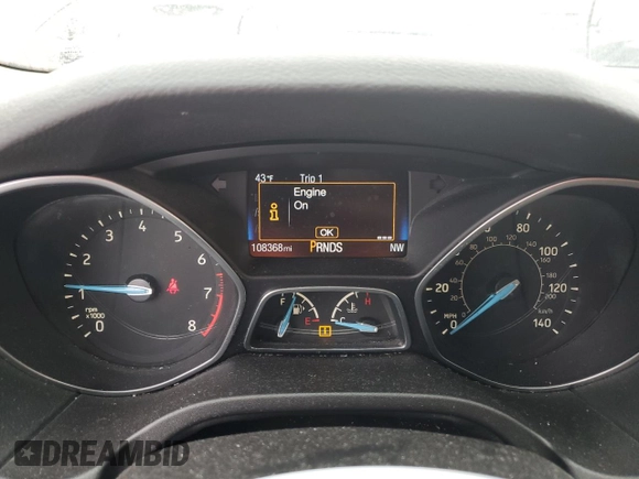 2016 Ford Focus SE with VIN 1FADP3F22GL274550, listed as a Copart auction lot 88228855 with 108,368 mi miles and Salvage Title. Bid and sale history available at carsss.com. Image 9.