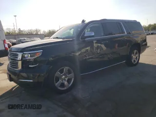 2019 Chevrolet Suburban Premier with VIN 1GNSKJKC1KR376938, listed as a Copart auction lot 75760994 with 91,496 mi miles and Salvage title. Bid and sale history available at DreamBid. Image 1.