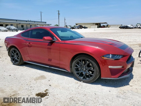 2019 Ford Mustang EcoBoost with VIN 1FA6P8TH6K5202066, listed as a Copart auction lot 57166205 with 88,491 mi miles and Salvage title. Bid and sale history available at DreamBid. Image 4.