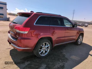 2015 Jeep Grand Cherokee Summit with VIN 1C4RJFJM6FC833687, listed as a Copart auction lot 59620695 with 110,074 mi miles and Salvage title. Bid and sale history available at DreamBid. Image 3.