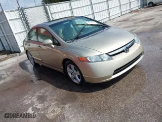 2008 Honda Civic Sdn EX with VIN 1HGFA16878L115197, listed as a IAAI auction lot 41726539 with 187,296 mi miles. Bid and sale history available at carsss.com. Image 1.