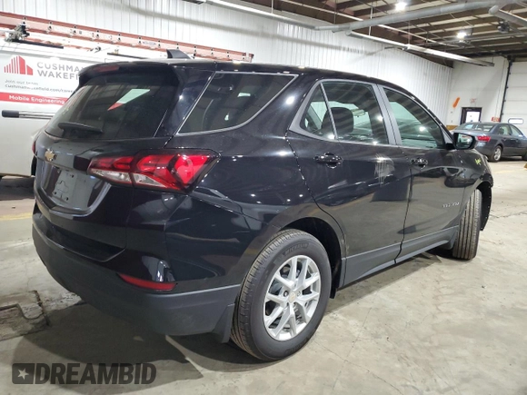 2024 Chevrolet Equinox LS with VIN 3GNAXHEG6RL146544, listed as a Copart auction lot 41584155 with 5,601 mi miles and Salvage Title. Bid and sale history available at DreamBid. Image 3.