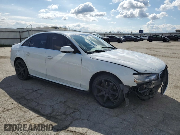 2014 Audi A4 Premium Plus with VIN WAUFFAFL9EN043114, listed as a Copart auction lot 48069195 with 115,398 mi miles and Salvage Title. Bid and sale history available at carsss.com. Image 4.