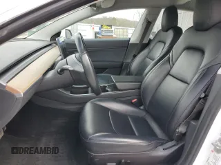 2018 Tesla Model 3 Long Range Battery with VIN 5YJ3E1EA9JF023379, listed as a Copart auction lot 47531895 with 87,613 mi miles and Salvage Title. Bid and sale history available at DreamBid. Image 7.