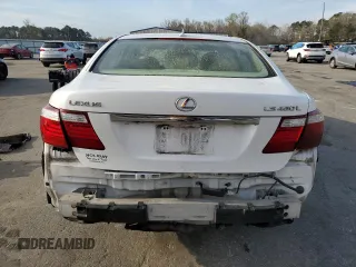 2008 Lexus LS 460 L with VIN JTHGL46F985022438, listed as a Copart auction lot 49938335 with 174,887 mi miles and Salvage title. Bid and sale history available at DreamBid. Image 6.