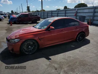 2018 BMW M3 with VIN WBS8M9C54J5J79272, listed as a Copart auction lot 46698425 with 36,229 mi miles and Salvage Title. Bid and sale history available at carsss.com. Image 1.