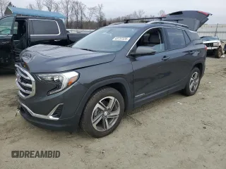 2019 GMC Terrain SLT with VIN 3GKALPEV7KL143675, listed as a Copart auction lot 43737325 with 85,738 mi miles and Salvage Title. Bid and sale history available at carsss.com. Image 1.