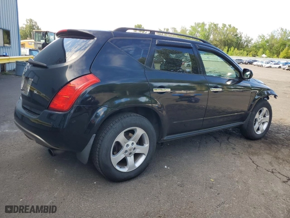 2004 Nissan Murano SL with VIN JN8AZ08W64W305268, listed as a Copart auction lot 65088524 with 139,621 mi miles and Salvage Title. Bid and sale history available at carsss.com. Image 3.