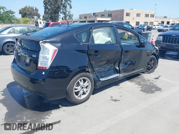 2011 Toyota Prius I with VIN JTDKN3DU3B1383339, listed as a IAAI auction lot 42086995 with 246,239 mi miles. Bid and sale history available at carsss.com. Image 4.