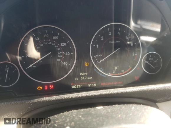 2018 BMW 4 Series 430i xDrive with VIN WBA4J3C56JBG91824, listed as a Copart auction lot 88865135 with 103,927 mi miles and Salvage Title. Bid and sale history available at DreamBid. Image 9.