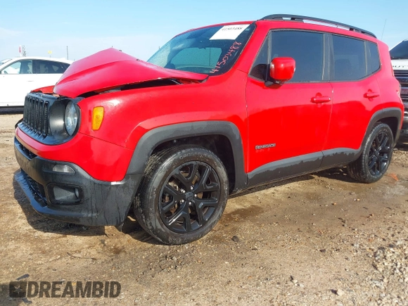 2017 Jeep Renegade Latitude with VIN ZACCJABBXHPF46907, listed as a IAAI auction lot 41503488 with 94,290 mi miles and . Bid and sale history available at carsss.com. Image 17.