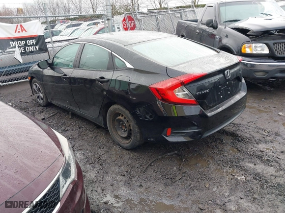 2019 Honda Civic Sedan LX with VIN 2HGFC2F60KH555359, listed as a IAAI auction lot 41626477 with 75,336 mi miles. Bid and sale history available at carsss.com. Image 3.