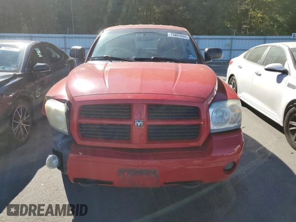 2007 Dodge Dakota SLT with VIN 1D7HW48N57S103881, listed as a Copart auction lot 75803604 with 194,688 mi miles and Salvage title. Bid and sale history available at DreamBid. Image 5.