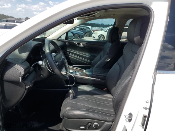 2021 Genesis GV80 Advanced + with VIN KMUHCESC8MU036450, listed as a Copart auction lot 72721564 with 42,643 mi miles and Salvage Title. Bid and sale history available at carsss.com. Image 7.