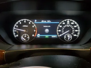 2017 Genesis G90 3.3T Premium with VIN KMHG34JA6HU030897, listed as a Copart auction lot 68075084 with 103,351 mi miles and Salvage Title. Bid and sale history available at carsss.com. Image 9.