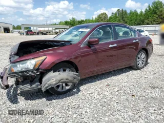 2011 Honda Accord EX-L with VIN 1HGCP3F88BA009485, listed as a Copart auction lot 55088555 with 129,628 mi miles and Salvage title. Bid and sale history available at DreamBid. Image 1.