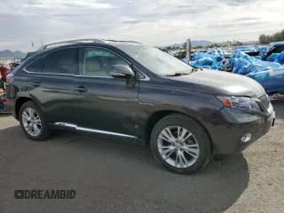 2010 Lexus RX 450h with VIN JTJBC1BA1A2414418, listed as a Copart auction lot 51016425 with 47,883 mi miles and Salvage Title. Bid and sale history available at DreamBid. Image 4.