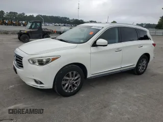 2013 Infiniti JX35 with VIN 5N1AL0MM6DC324143, listed as a Copart auction lot 72313904 with 112,051 mi miles and Salvage Title. Bid and sale history available at carsss.com. Image 1.