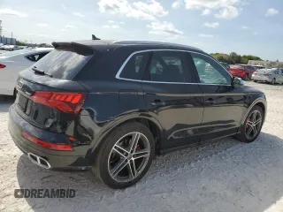 2019 Audi SQ5 Premium Plus with VIN WA1B4AFY2K2001281, listed as a Copart auction lot 56483835 with 24,524 mi miles and Clean Title. Bid and sale history available at DreamBid. Image 3.