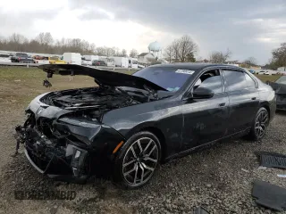 2023 BMW 7 Series 760i xDrive z VIN WBA33EJ00PCN22844, wystawiony jako Copart lot #47790414 z przebiegiem Nie podano mil oraz Szkoda całkowita • Salvage title. Historia ofert i sprzedaży dostępna na DreamBid. Obrazek 1.