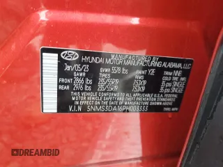 2023 Hyundai Santa Fe Hybrid SEL Premium with VIN 5NMS3DA16PH003333, listed as a Copart auction lot 79340444 with 24,786 mi miles and Salvage Title. Bid and sale history available at carsss.com. Image 12.