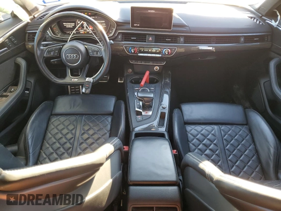 2018 Audi S4 Premium Plus with VIN WAUB4AF40JA002725, listed as a Copart auction lot 49363774 with 73,338 mi miles. Bid and sale history available at carsss.com. Image 8.