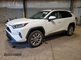 2019 Toyota RAV4 XLE Premium with VIN 2T3A1RFV2KC052271, listed as a Copart auction lot 47288495 with 48,212 mi miles and Salvage Title. Bid and sale history available at carsss.com. Image 1.