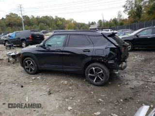 2021 Chevrolet TrailBlazer RS with VIN KL79MTSL7MB057033, listed as a Copart auction lot 72560823 with 53,177 mi miles. Bid and sale history available at carsss.com. Image 2.