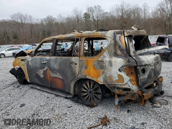2022 Nissan Armada SL with VIN JN8AY2BAXN9390045, listed as a Copart auction lot 87619075 with 0 mi miles and Non Repairable. Bid and sale history available at carsss.com. Image 2.