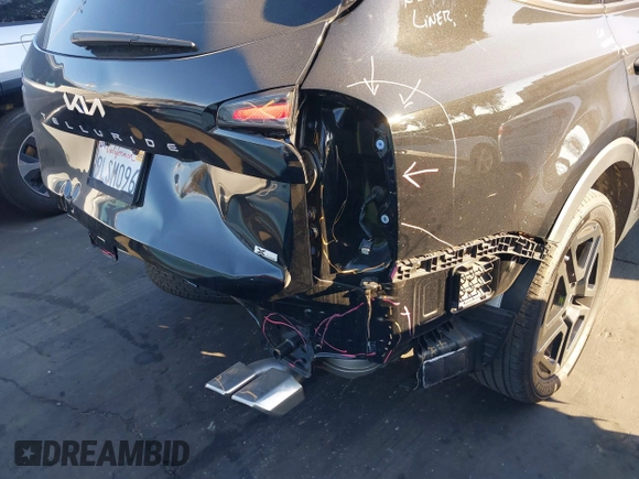 2024 Kia Telluride EX X-Line with VIN 5XYP3DGC1RG500768, listed as a IAAI auction lot 41587785 with 11,797 mi miles and . Bid and sale history available at DreamBid. Image 12.