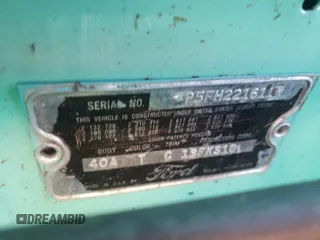 1955 Ford Thunderbird with VIN P5FH221611, listed as a Copart auction lot 61403814 with 16,558 mi miles and Salvage Title. Bid and sale history available at DreamBid. Image 10.