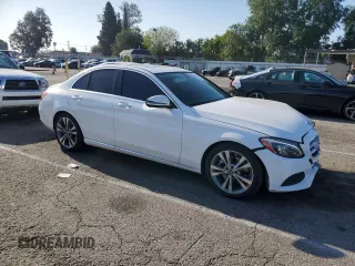2018 Mercedes-Benz C C 300 with VIN 55SWF4JB2JU280151, listed as a Copart auction lot 52214645 with 94,386 mi miles and Salvage Title. Bid and sale history available at carsss.com. Image 4.