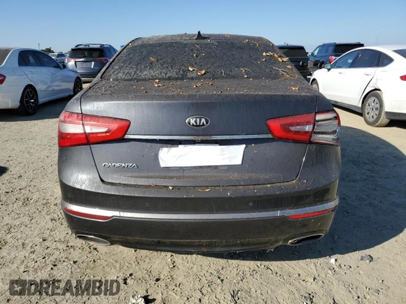 2014 Kia Cadenza Premium with VIN KNALN4D78E5128880, listed as a Copart auction lot 76414274 with 182,942 mi miles and Salvage Title. Bid and sale history available at carsss.com. Image 6.